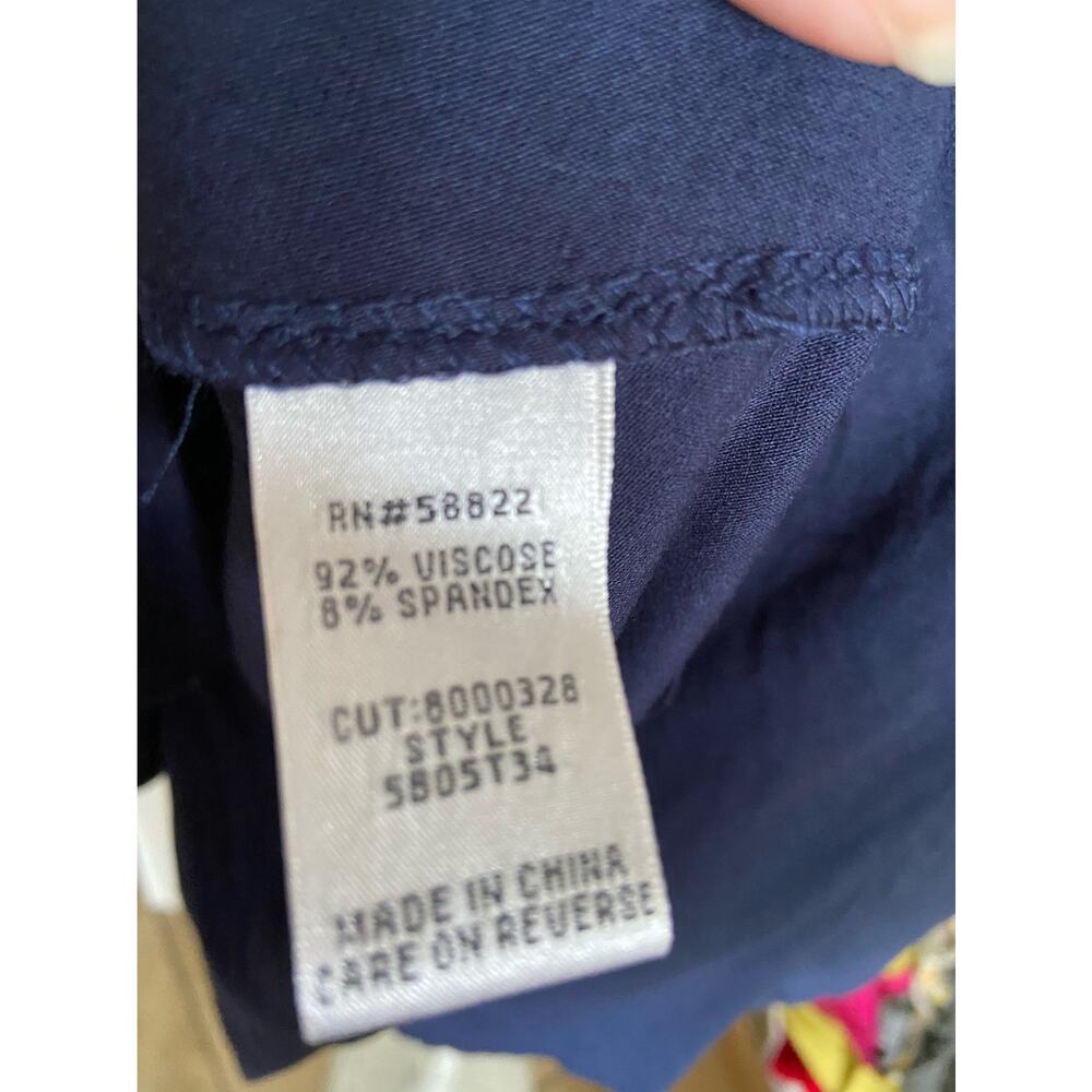 Sophie Max Womens Tank Top Size XS Germaine Trapeze Navy Blue Swing NEW - Picture 6 of 11